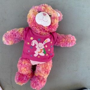 BAB Smaller Pink Print Bear